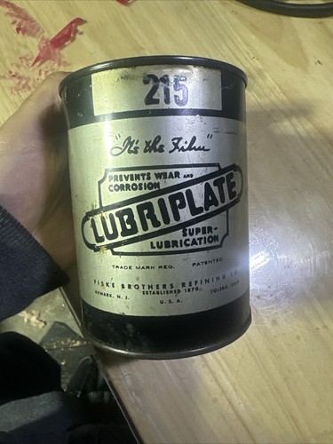 🔥Lubriplate 215 Super Lubrication Grease Mostly Empty Vintage Item 🔥