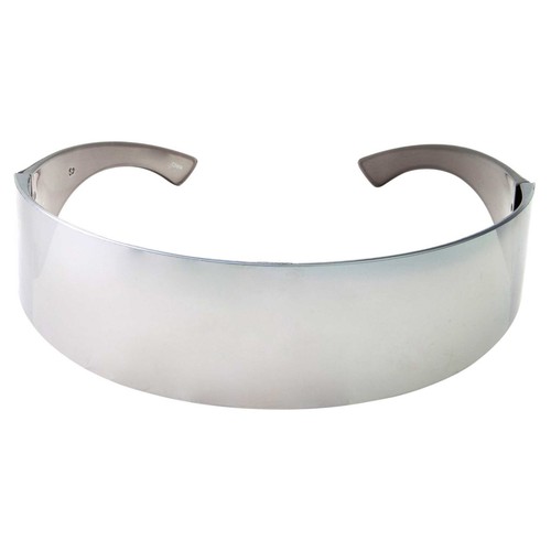 Futuristic Sunglasses Cyclops Stylish Space Robot Black Alien Doc Brown Costume - Picture 2 of 4