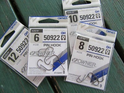 Hameçons Owner PIN Super Needle Point - Crochets Barbelés Pour Pêche Grossière #4-18 - Lot De 50922