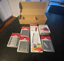 BERGHOFF MULTI SLICER PRO GRAY INTERCHANGEABLE BLADES & SAFETY GUARD NWB $70