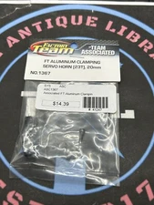 Team Associated. FT ALUMINUM CLAMPING SERVO HORN [23T], 20mm #1367 Old Stock.