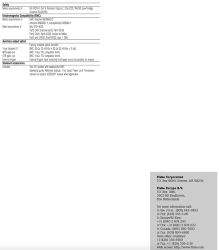 Osciloscopio analógico Fluke PM3082 4 canales 100MHz + 4 pulsadores + manuales - Imagen 17 de 17