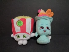 Shopkins Suzie Sundae Plush 8” Poppy Corn 6" Plush Toys Moose Enterprise EUC