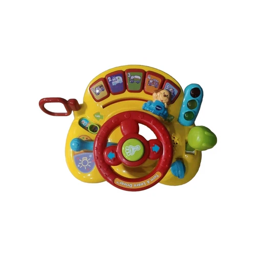 VTech Turn and Learn Driver Baby Driving Toy Yellow Toddler Preschool WorksVideo
