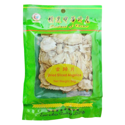 Getrocknete chinesische Angelica-Scheibe (Dong Quai) Angelica Sinensis Wurzel 50g
