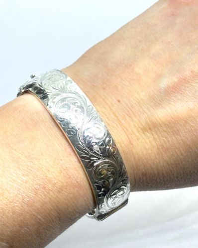 Vintage 1959 GEORG JENSEN Heavy Sterling Silver Bangle Bracelet - 35 grams - Picture 9 of 12