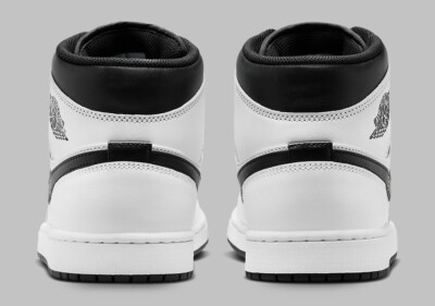 Nike Air Jordan 1 Retro Mid Reverse Panda White Black Nby DQ8426