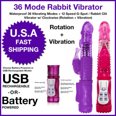 Multispeed-Vibrator-G-Spot-Dildo-Rabbit-Female-Adult-Sex-Toy-Waterproof  Purple | eBay