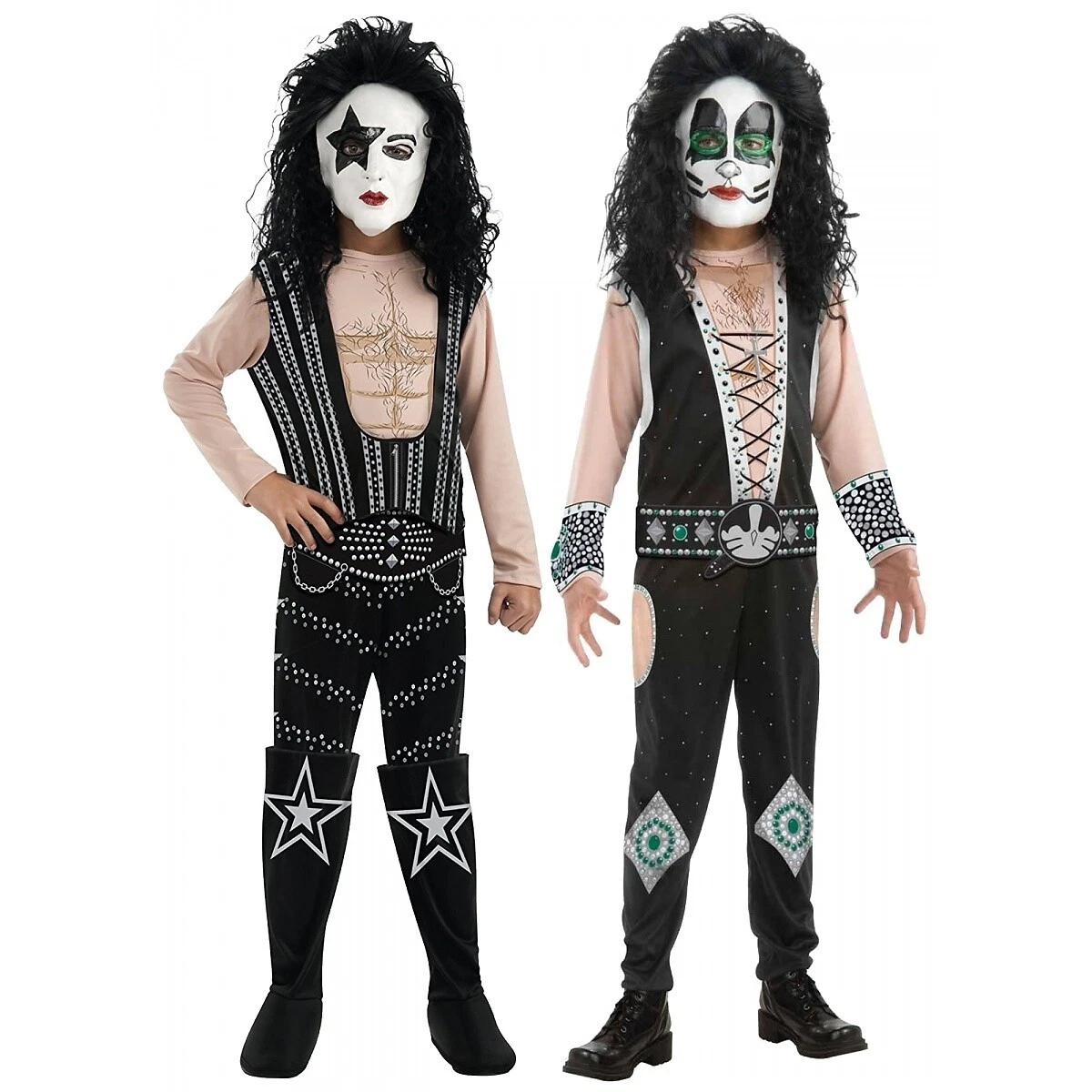 KISS Costume Kids Rock Star Halloween Fancy Dress