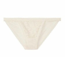 New w/Tag Victoria's Secret   FREE SHIP  XL String Bikini Coconut White
