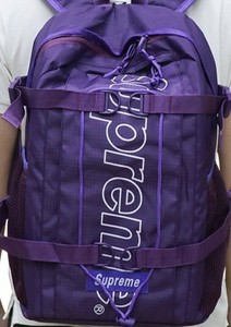 supreme backpack purple Supreme Backpack FW18 Purple Pre-owned travel laptop SS19 school bag pouch Blue | eBay