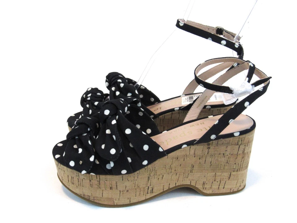 Kate Spade New York Julep Platform Wedge Sandal (Women's) - Black - Sz 7/7.5 M - Image 4 of 4
