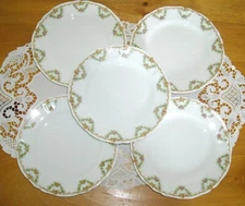 Vintage Syracuse China O.P.CO. WARDELL 6 1/4" Plates ~ Set of 5 ~