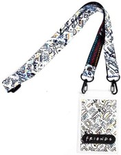 Friends TV Show-Themed Lanyard w/Plastic ID Holder  Adjustable Strap  Sticker