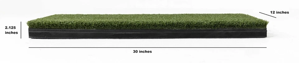 Beaver Tail Hitting Strip - The Most Realistic Golf Simulator Hitting Mat Strip - Bild 4 von 4