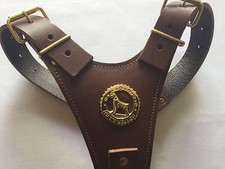 Brown Rottweiler Leather Harness - BRAND NEW TOP QUALITY LEATHER