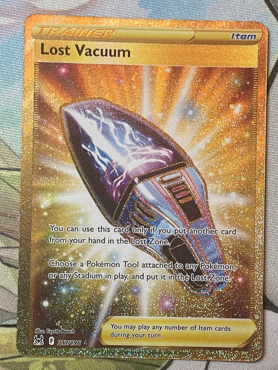 Pokemon TCG - Lost Vacuum - 217/196 - Gold Secret Rare - Lost Origin - MINT