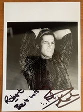 Simon MacCorkindale - Falcon Crest- Casualty- Manimal- Hand Signed Autograph