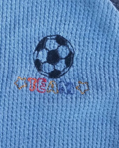 Gerber ~ Boy's One PC Pajama~ Size 18 Mo ~ Blue - Picture 5 of 7