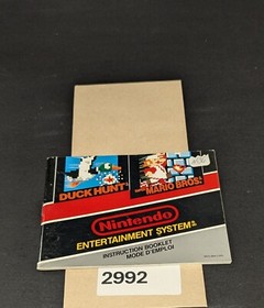 Duck Hunt and Super Mario Bros - Nintendo NES- Manual Only **NO GAME!