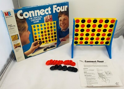 1986 Connect Four Game by Milton Bradley Complete in Great Condition FREE SHIP
