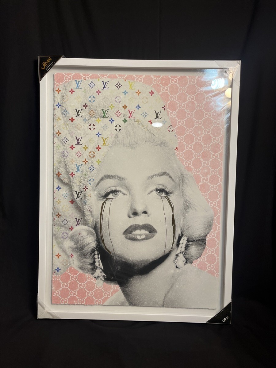 OLIVER GAL Louis Vuitton x Gucci MARILYN MONROE Foil Wall