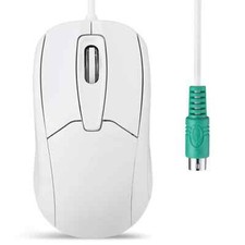 PERIMICE-209 P Wired PS2 Optical Mouse with Scroll Wheel and 1000 DPI White 1...