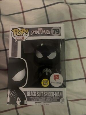 Black Suit Spider Man Walgreens Exclusive Glow In The Dark Funko Pop