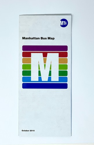 NYC Manhattan Bus Map - October 2010 - MTA Transit Authority - Picture 2 of 3