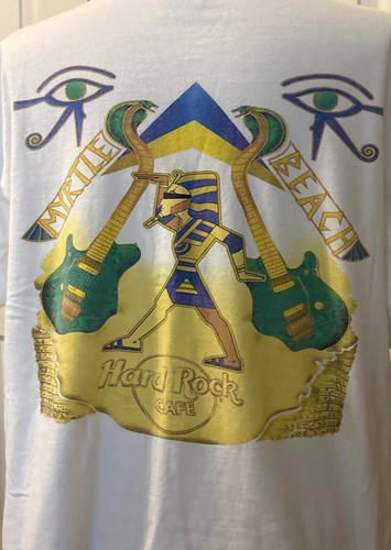 Hard Rock Cafe Vintage T-Shirt Myrtle Beach, SC, White, Size Large
