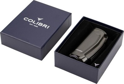 COLIBRI - FEUERZEUG - E3 - GUN METALL - 3 JET FLAMMEN - NEU OVP