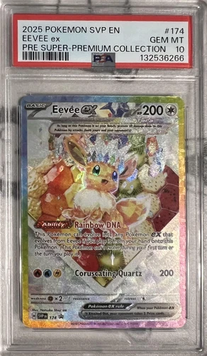 2025 POKEMON SVP EN-SV BLACK STAR PROMO #174 EEVEE EX PSA 10