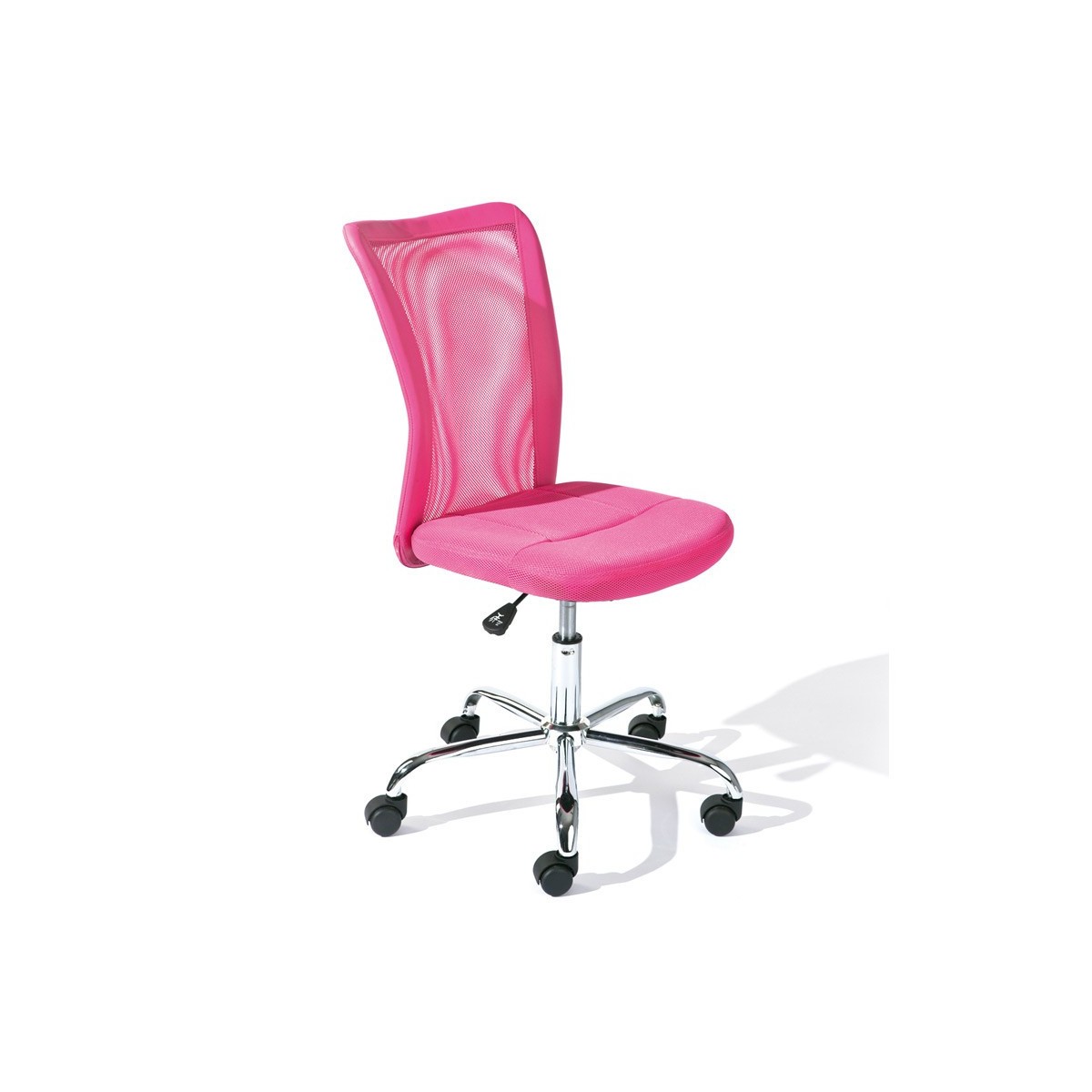 Fauteuil de bureau enfant rose Colors réglable de 89 à 99 cm