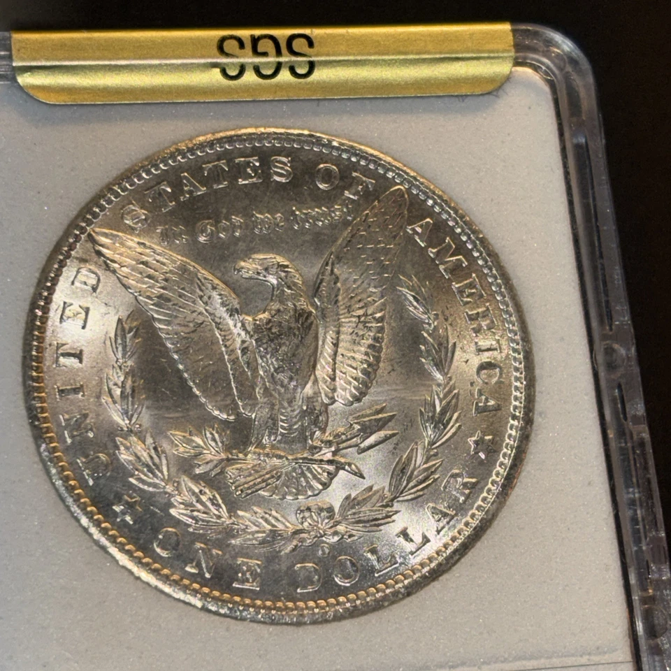 Dólar de plata Morgan 1902 O 1$ SGS MS66**. Gran colección de monedas de Estados Unidos originales. Foto 4 de 4