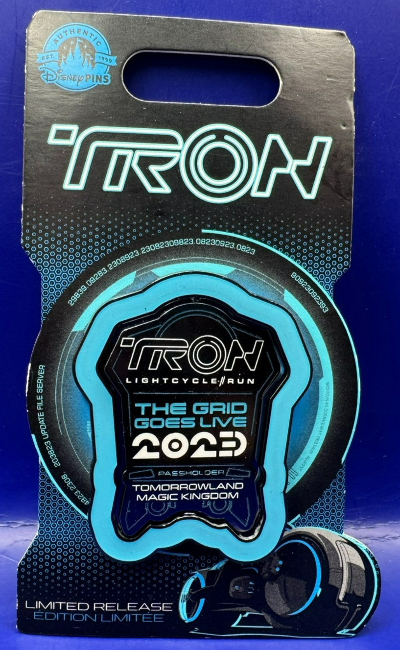 Disney Parks Passholder AP TRON Lightcycle Run Opening Day 2023 LR Pin NEW