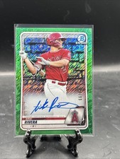 2020 Bowman Chrome Erik Rivera Auto Autograph Prospect Green Shimmer #70/99