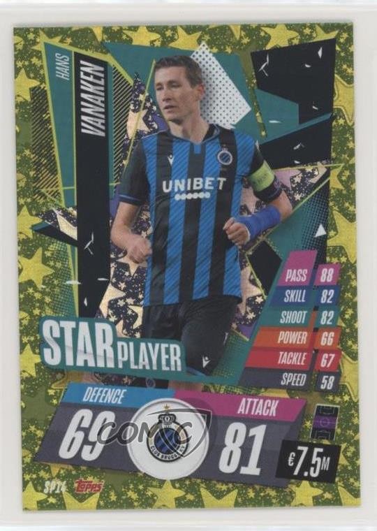 2020 Topps Match Attax UEFA Champions League Star Player Hans Vanaken #SP14 g6p