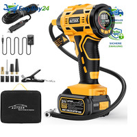 Akku Luftkompressor 180 Psi Tragbare Reifenpumpe 21V Digital FüR Auto Motorrad