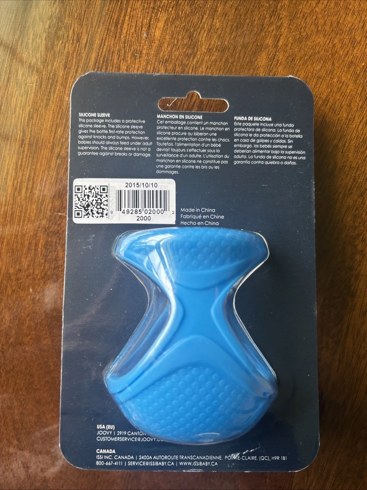 Joovy Boob manga de silicone, azul, 5 onças (sem BPA/PVC) NOVA NA CAIXA - Imagem 2 de 2