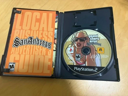 Grand Theft Auto: San Andreas (Sony PlayStation 2, 2004) PS2 CIB/Manual TESTED✅