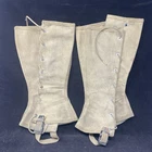 Vintage WW2 US Military Gaiters Wrapping Size 6 Tan Canvas Gregory & Read Co.