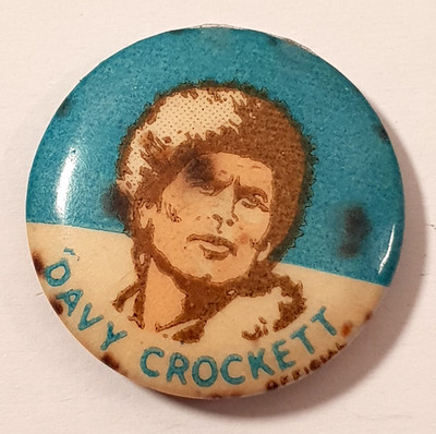 Vintage 1950/60er Jahre Davy Crockett Pin Anstecker. American Folk Hero