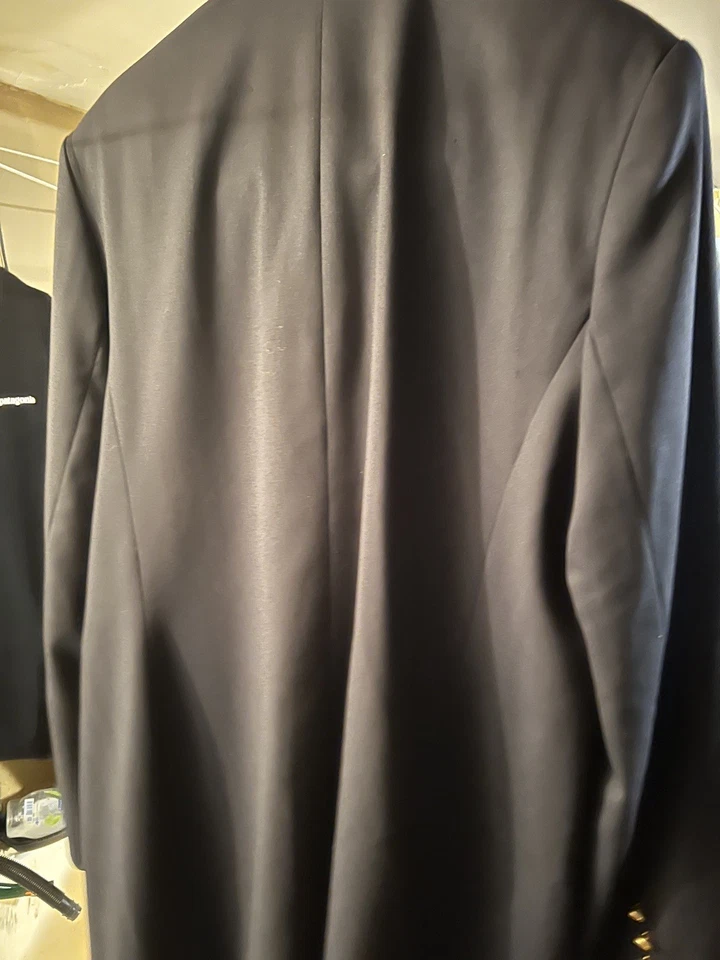 Hugo Buscati Collection Button Blazer, Blue , Size 16 US  - Image 4 of 4