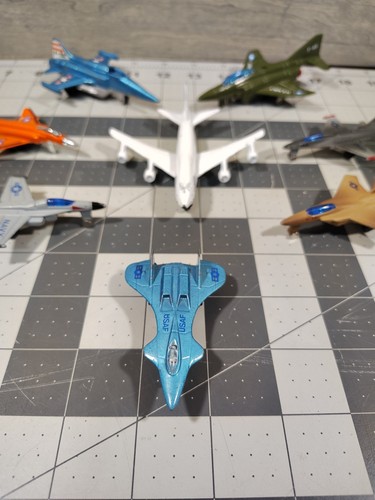 Diecast Us Fighter Jets e British Airline 747 aereo lotto di 8 - Foto 2 di 13