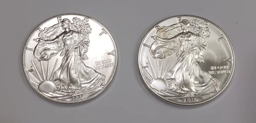 2016 1oz Silver American Eagle/Liberty Coin $1 US Mint  X 2  (2 Coins in Lot)