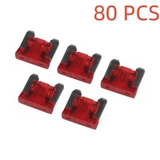 80pcs 10A Amp ATM Low Profile Fuse Mini Micro Blade Circuit 2 Leg GM Car Audio