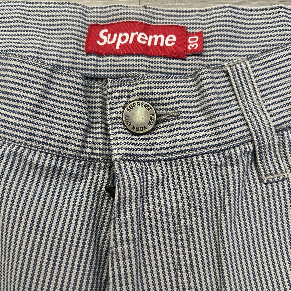 supreme Pinstripe Wool Trouser Short 30