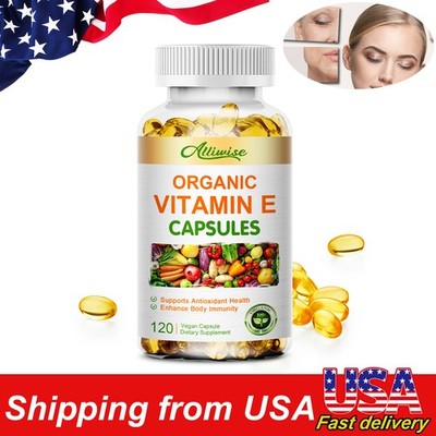 Vitamin E 1000 Iu 670mg Capsules - Supports Skin, Hair, Immune and Eye Health