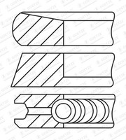 Kolbenringsatz Goetze Diamond Coated® Lkz-Ring® Goetze Engine 08-443108-00 Cdti