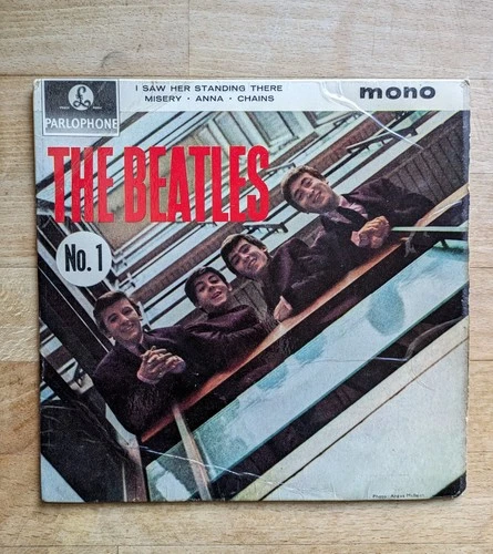 The Beatles No.1 Vinyl EP 7" Mono Record 1963, BuPr Cover - Vg+